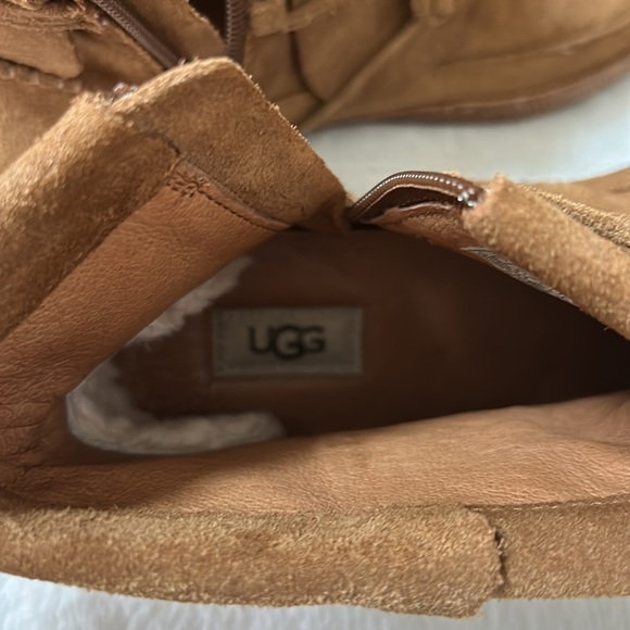 UGG Reid Moccasin Boots Chestnut Size 7 - Picture 10 of 10